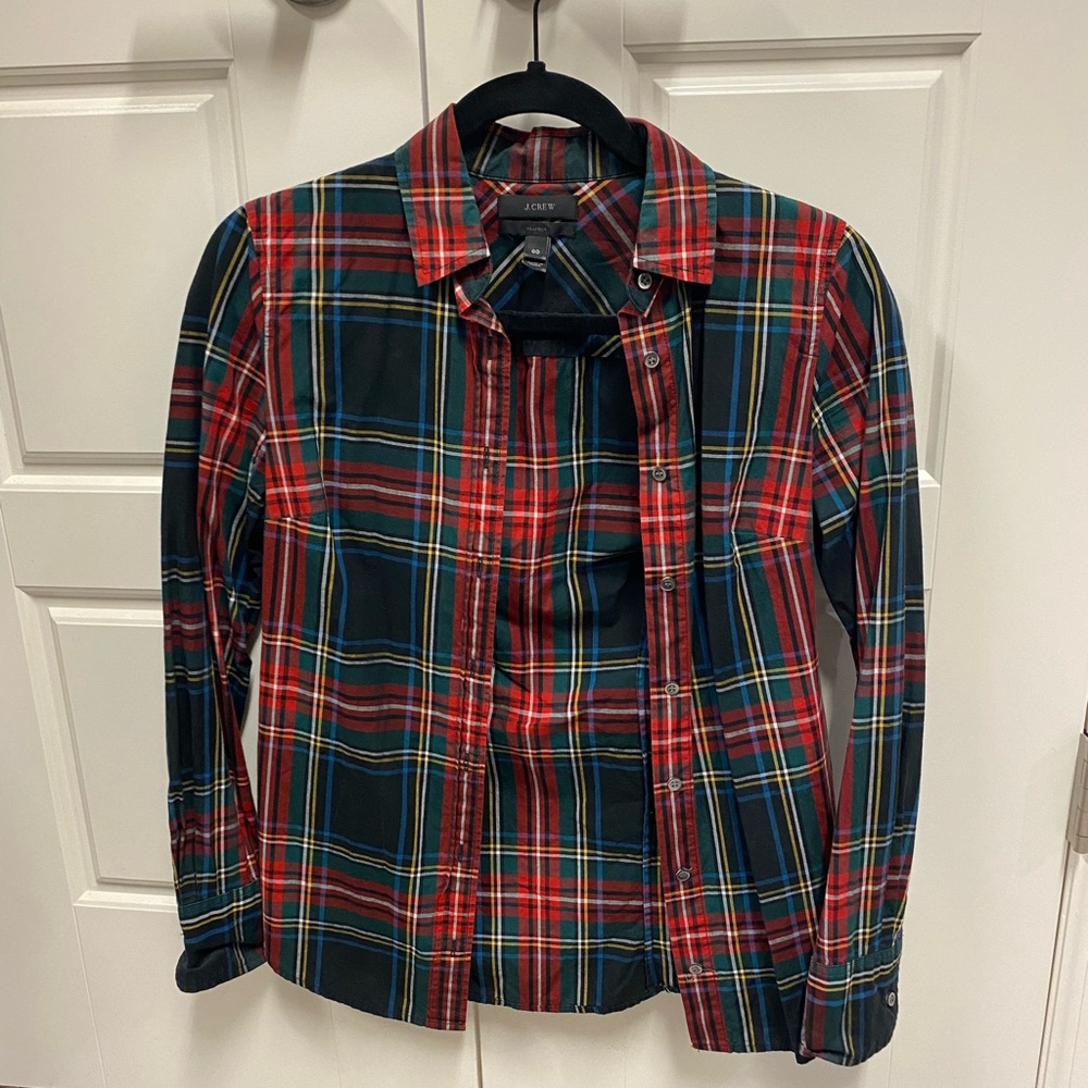 J. Crew plaid button down